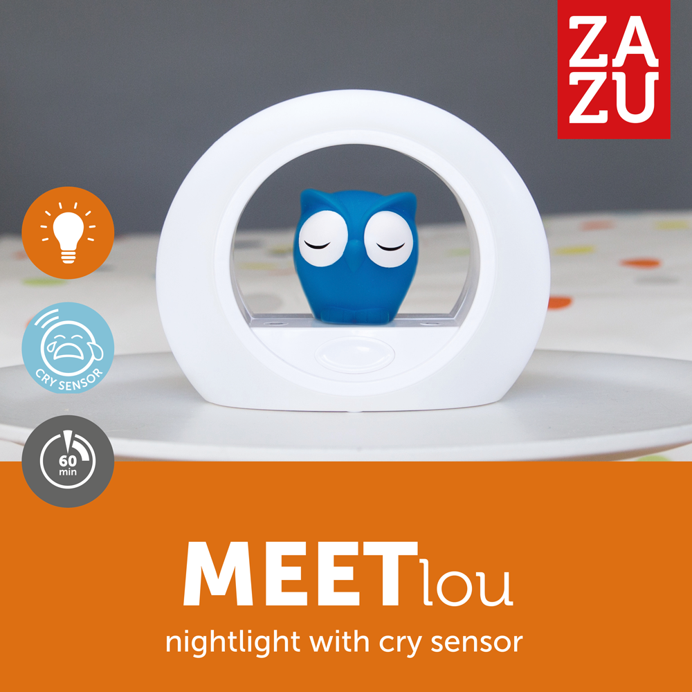 Nightlight with Cry Sensor - Lou the Owl - Little Kooma