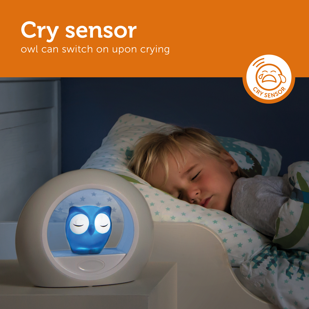 Nightlight with Cry Sensor - Lou the Owl - Little Kooma