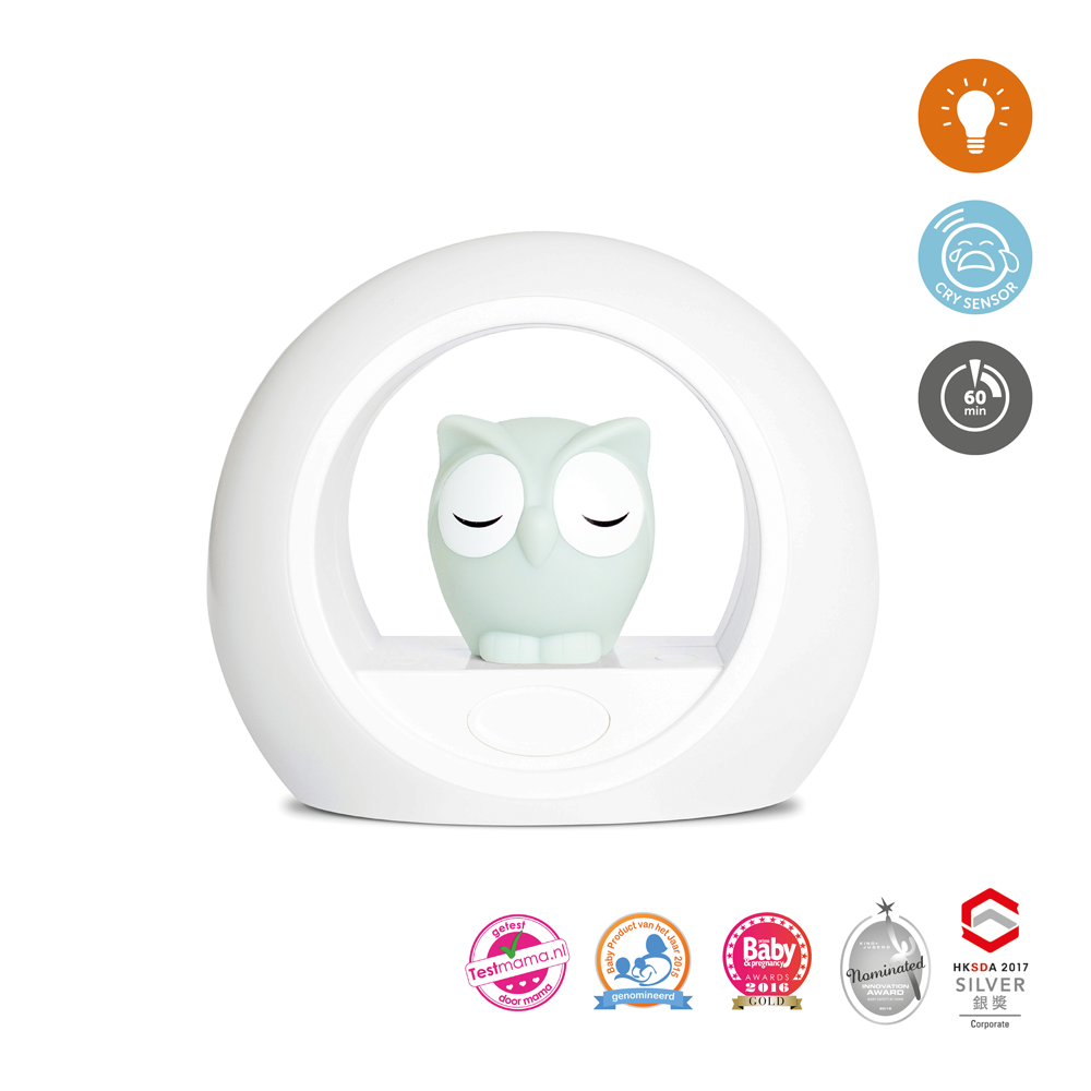 Nightlight with Cry Sensor - Lou the Owl - Little Kooma