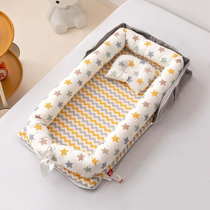 Baby Portable Foldable Cot Travel Bed Newborn Safety Bed Sleep By Your Side Baby Nest Lounger - Little Kooma