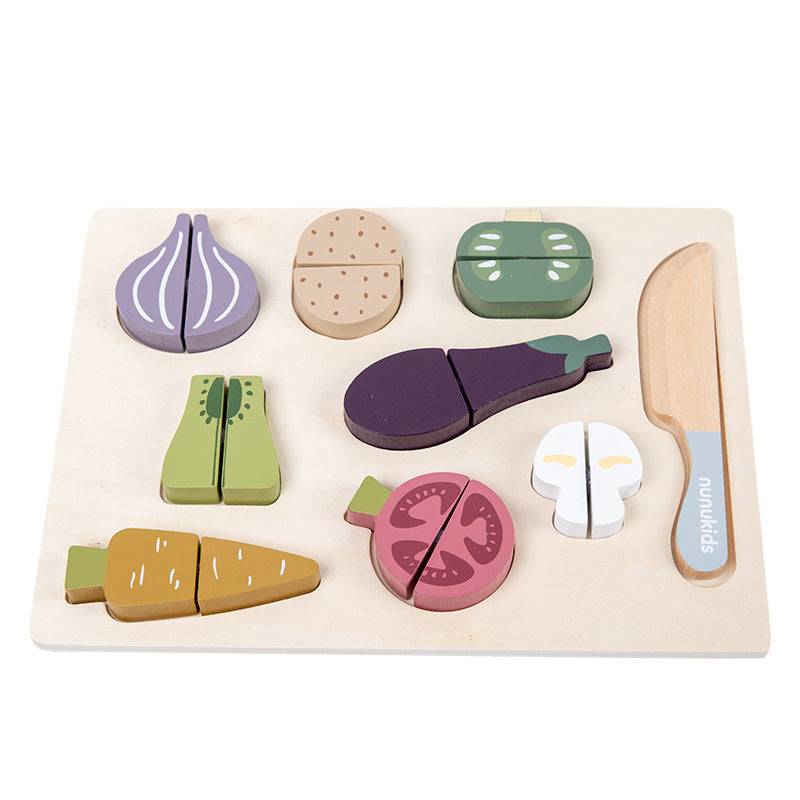 Kids Flat Veggie Cutting Toy Set Clearance Sale 3 Years + - Little Kooma