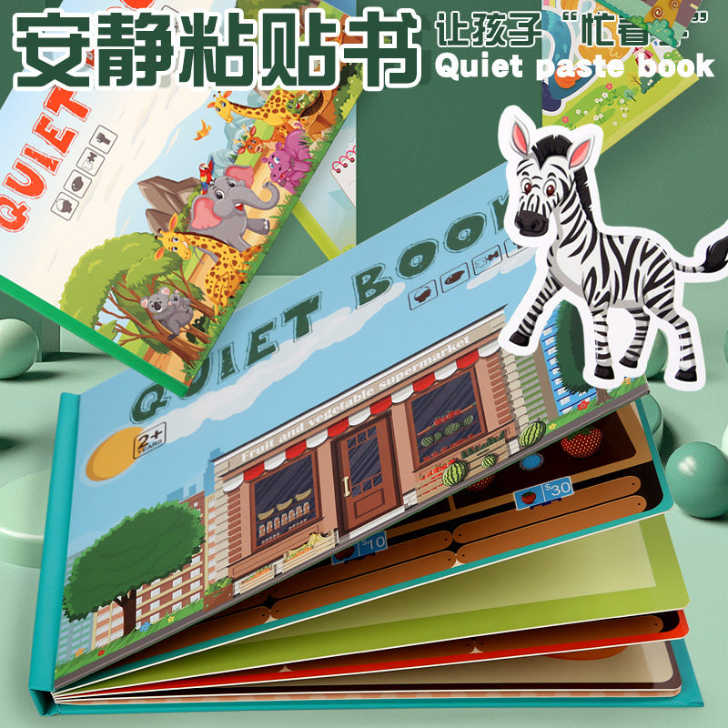 Kids Quiet Book Sticker Book Clearance Sale 3 Years + - Little Kooma