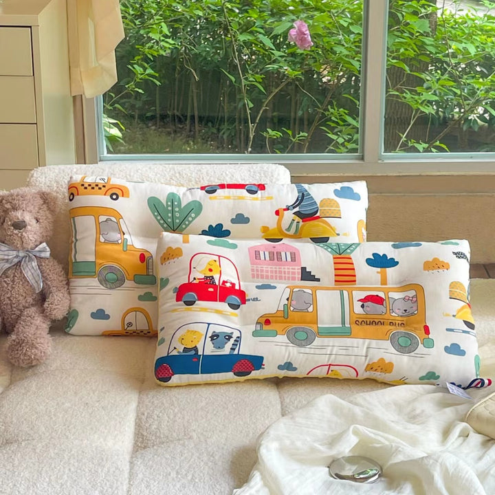 Baby Kids Double-sided Soothing Dotted Velvet Pillow - Little Kooma