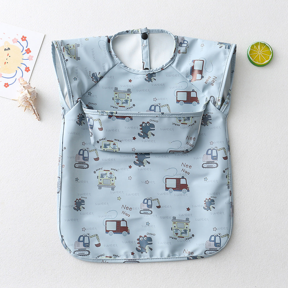 Baby Sleeveless Smock Waterproof PU Coverall - Little Kooma