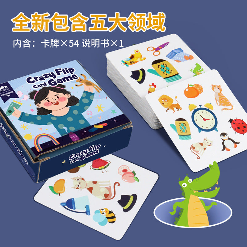 Crazy Flip Card Game Clearance Sale 3 Years + - Little Kooma