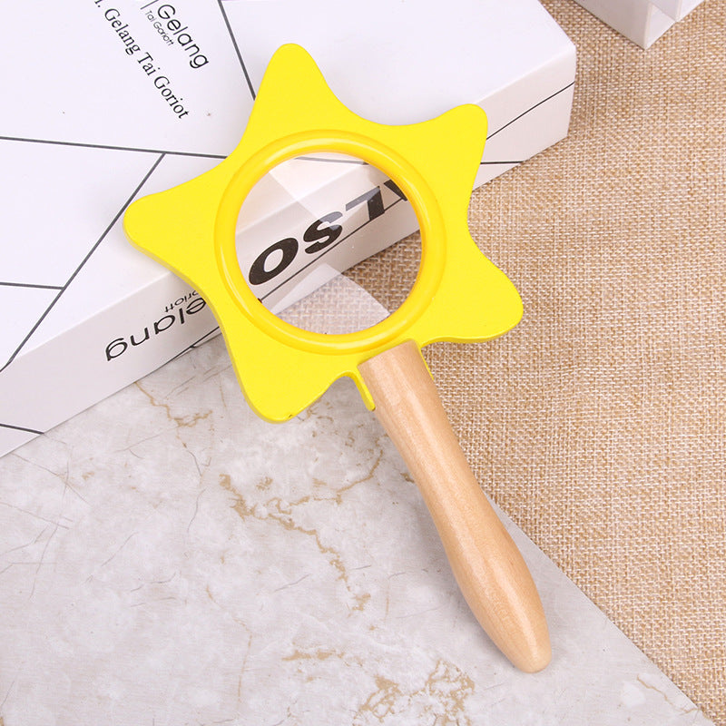Kids Montessori Wooden Magnifying Glass Toy Clearance Sale 3 Years + - Little Kooma