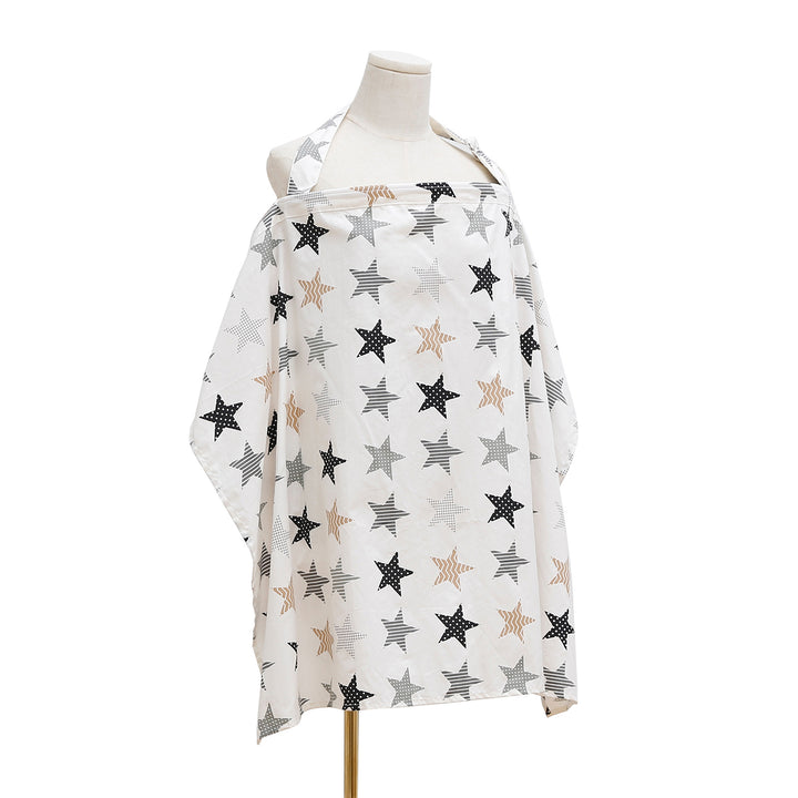 Breathable Cotton Baby Feeding Nursing Cover Mummy Breastfeeding Cover Poncho Shawl Stroller Blanket - Little Kooma