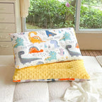 Baby Kids Double-sided Soothing Dotted Velvet Pillow - Little Kooma