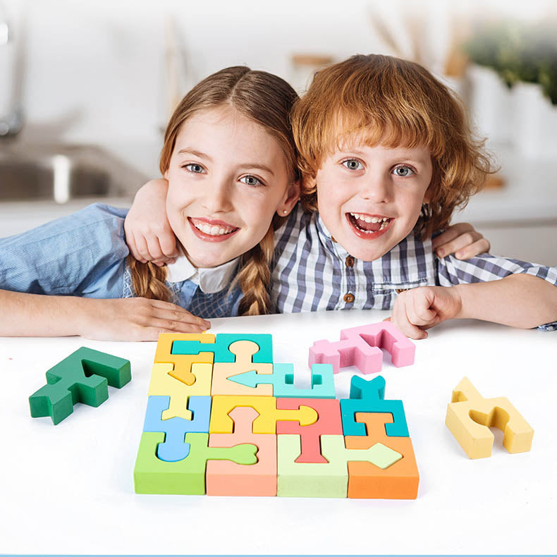 Puzzle Shape Pairing Clearance Sale 3 Years + - Little Kooma