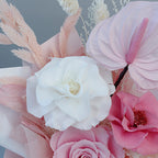 Roses Carnation Dried Flower Hand Bouquet For Mum Baby Shower Gift - Little Kooma