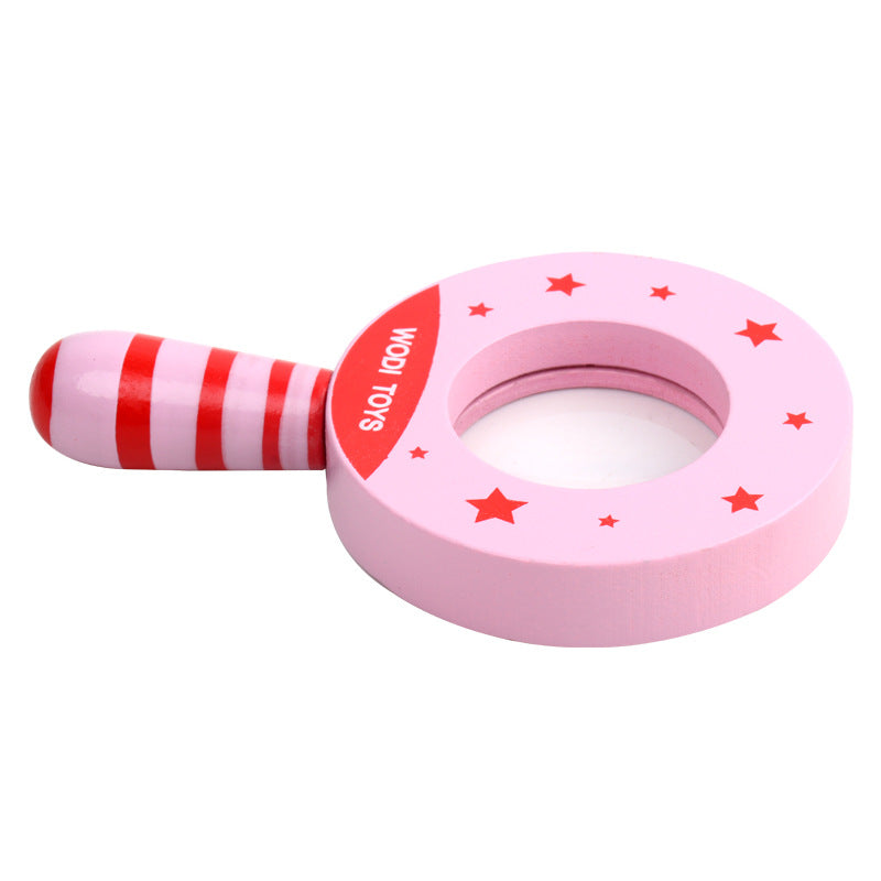 Kids Montessori Wooden Magnifying Glass Toy Clearance Sale 3 Years + - Little Kooma