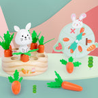Magnetic Rabbit Radish Pulling Toy Clearance Sale 3 Years + - Little Kooma