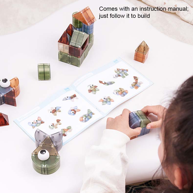 Baby & Kids 3D Magnetic Thinking Building Blocks Set Early Educational Toy 3 Years + - Little Kooma