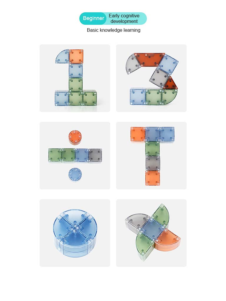 Baby & Kids 3D Magnetic Thinking Building Blocks Set Early Educational Toy 3 Years + - Little Kooma