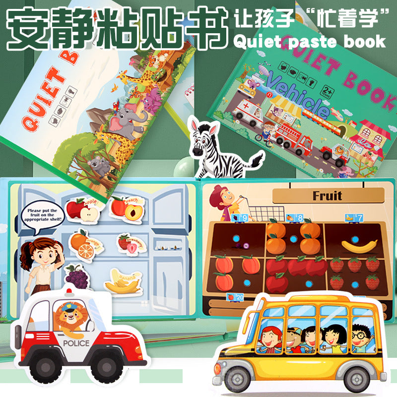 Kids Quiet Book Sticker Book Clearance Sale 3 Years + - Little Kooma