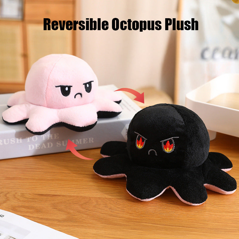 Kids Reversible Octopus Plush 20cm Clearance Sale 6 Years +