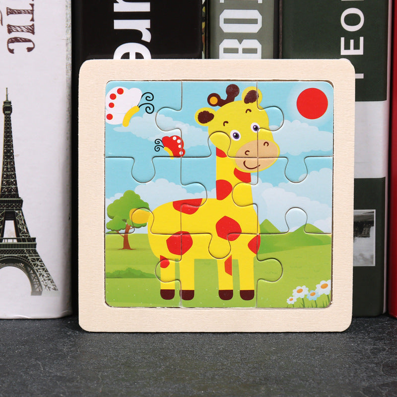Toddler Animal Vehicle Puzzles Educational Montessori Puzzles Toys Clearance Sale 3 Years + - Little Kooma