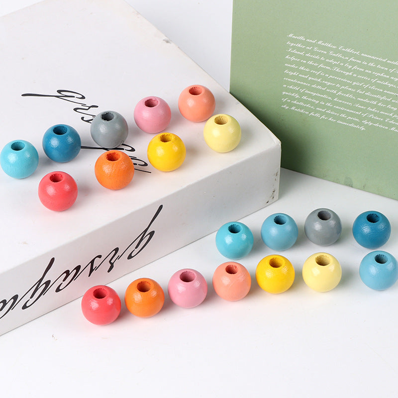 Kids Montessori Wooden Bead Stringing Toy Clearance Sale 3 Years +