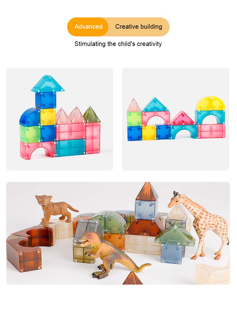 Baby & Kids 3D Magnetic Thinking Building Blocks Set Early Educational Toy 3 Years + - Little Kooma