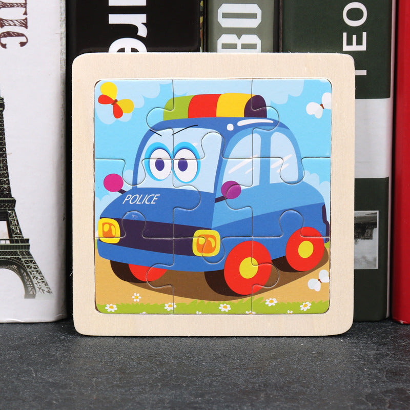 Toddler Animal Vehicle Puzzles Educational Montessori Puzzles Toys Clearance Sale 3 Years + - Little Kooma