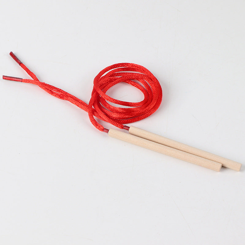Kids Montessori Wooden Bead Stringing Toy Clearance Sale 3 Years +