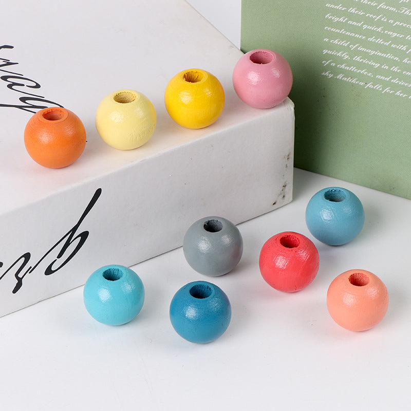 Kids Montessori Wooden Bead Stringing Toy Clearance Sale 3 Years +