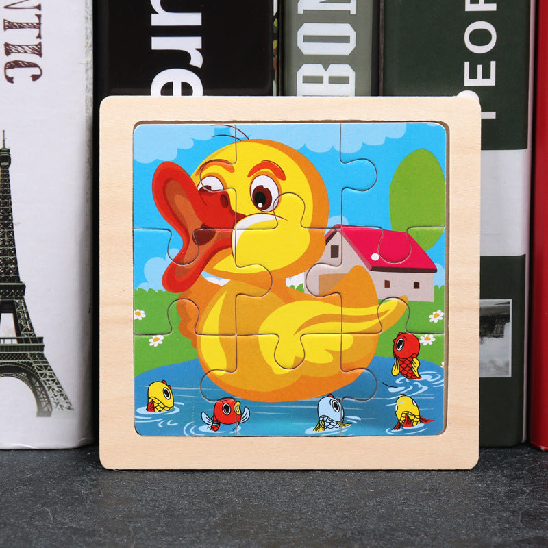 Toddler Animal Vehicle Puzzles Educational Montessori Puzzles Toys Clearance Sale 3 Years + - Little Kooma