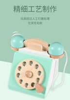 Wooden Retro Phone Clearance Sale 3 Years + - Little Kooma