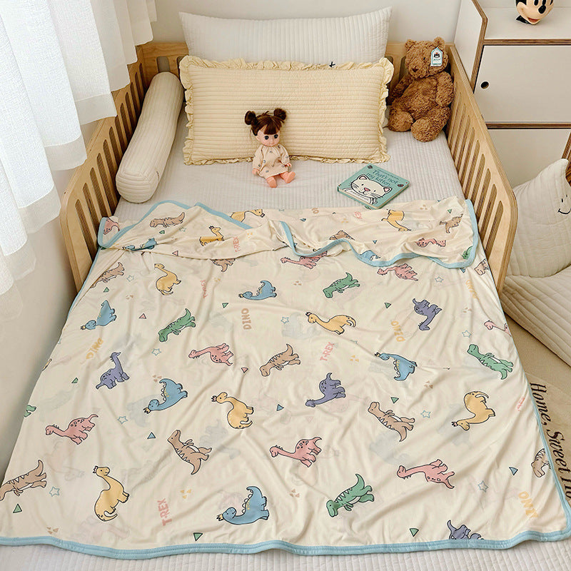 Baby Kids Cool Touch Knitted Summer Quilt Air-conditioned Room Blanket - Little Kooma
