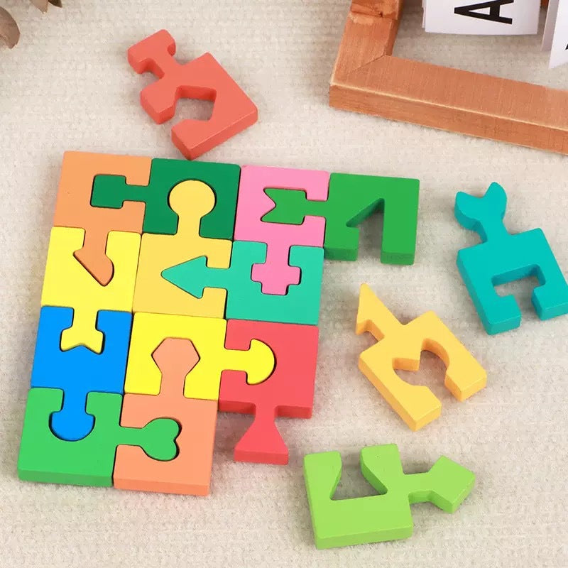 Puzzle Shape Pairing Clearance Sale 3 Years + - Little Kooma