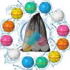 Baby Toddler Kids Water Play Reusable Magnetic Self-sealing Donut Water Balls Easy Quick Fill Splash Water Balls - Little Kooma