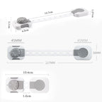 Baby Toddler Multi-Purpose Latch Fridge Drawer Caninet Safety Lock - Little Kooma
