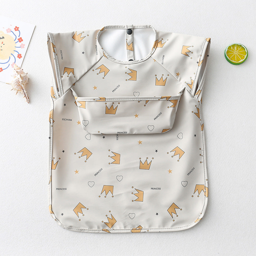 Baby Sleeveless Smock Waterproof PU Coverall - Little Kooma