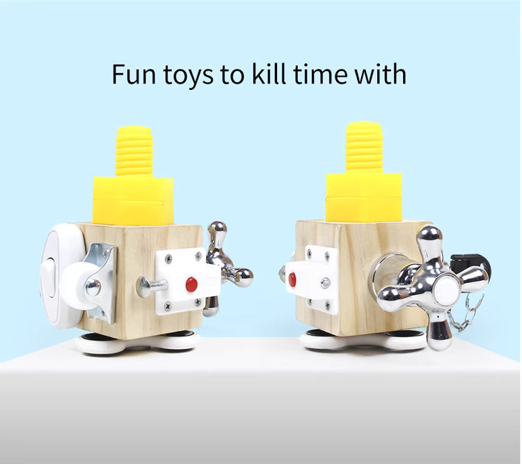 Kids Busy Cube Montessori Toy Clearance Sale 3 Years +