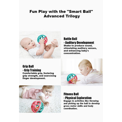 Babycare Baby Rattle Ball Toy 6 Months + - Little Kooma