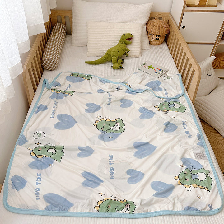 Baby Kids Cool Touch Knitted Summer Quilt Air-conditioned Room Blanket - Little Kooma