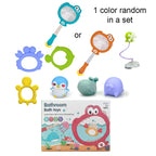 Baby Toddler Kids Fishing Toy Bath Toy Basketball Game Water Spray Toy 3 Years + - Little Kooma