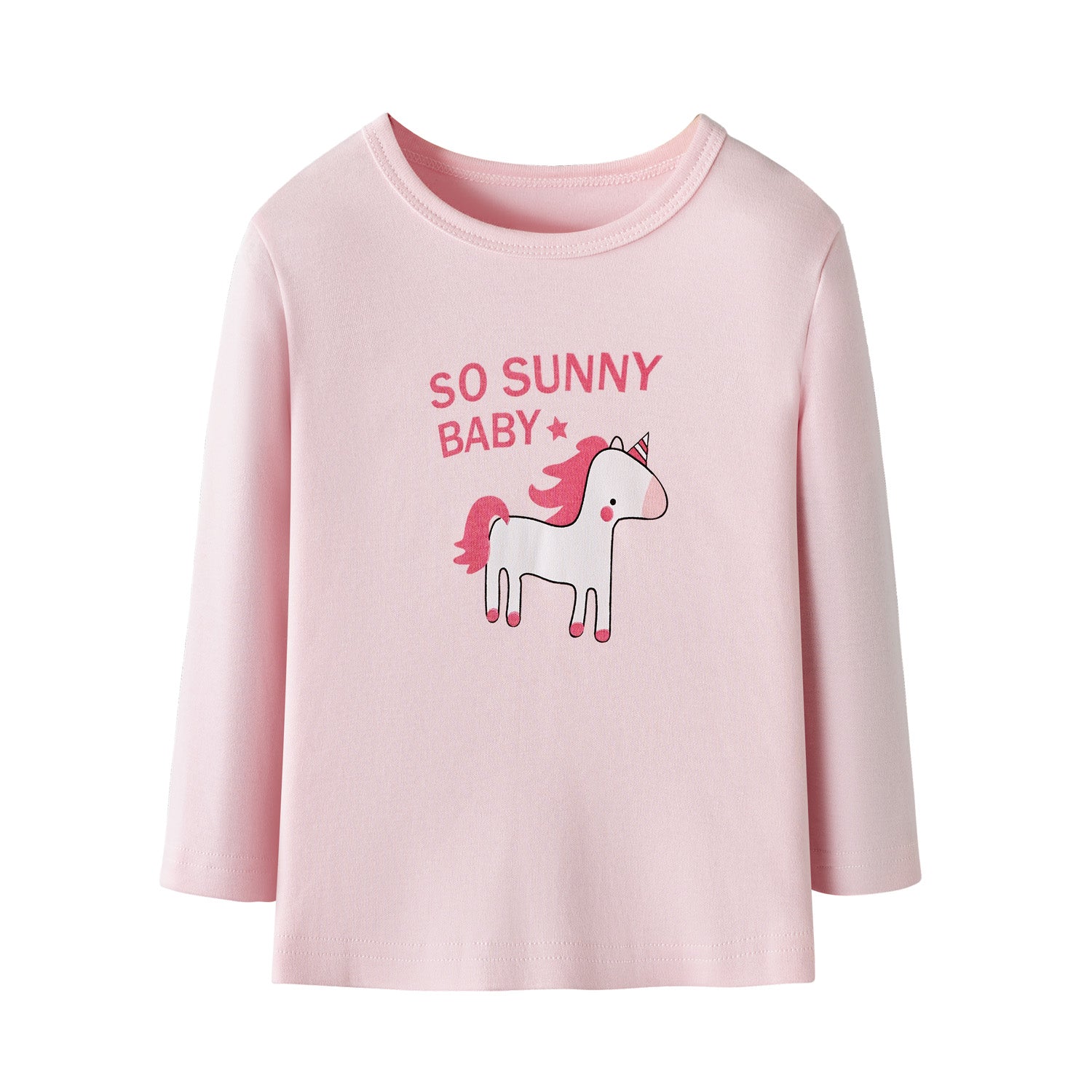 Baby Kids Pajamas Unicorn Top n Stripe Pants Set - Little Kooma