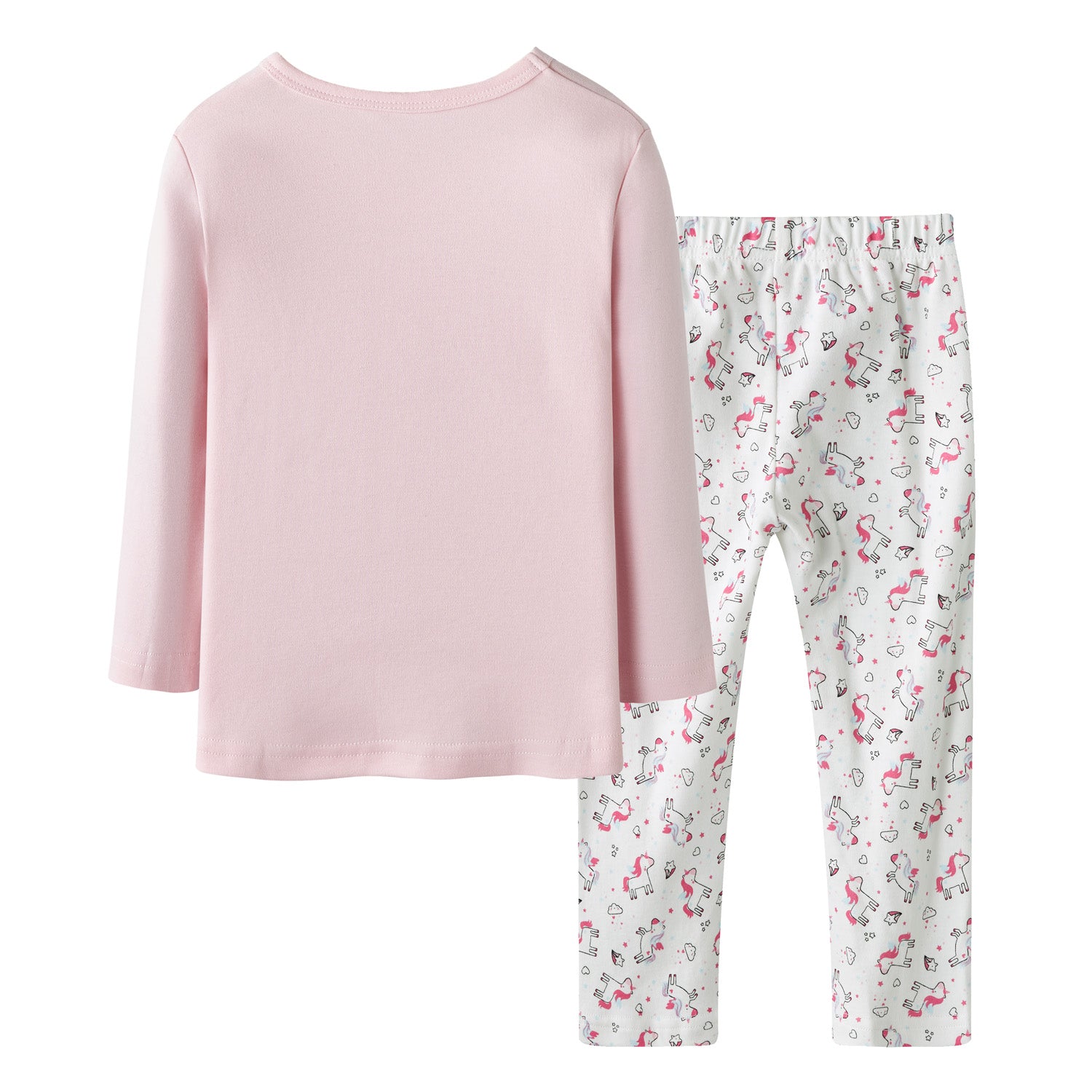 Baby Kids Pajamas Unicorn Top n Stripe Pants Set - Little Kooma