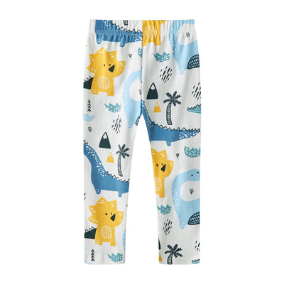 Baby Kids Pajamas Dinosaur Top n Stripe Pants Set - Little Kooma