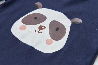 Baby Kids Pajamas Panda Top n Stripe Pants Set - Little Kooma