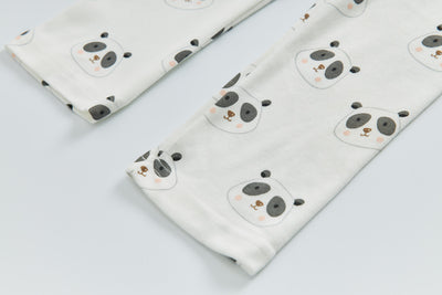 Baby Kids Pajamas Panda Top n Stripe Pants Set - Little Kooma