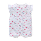 Baby Girl Pink Bowtie Cat Romper - Little Kooma
