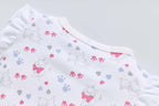 Baby Girl Pink Bowtie Cat Romper - Little Kooma