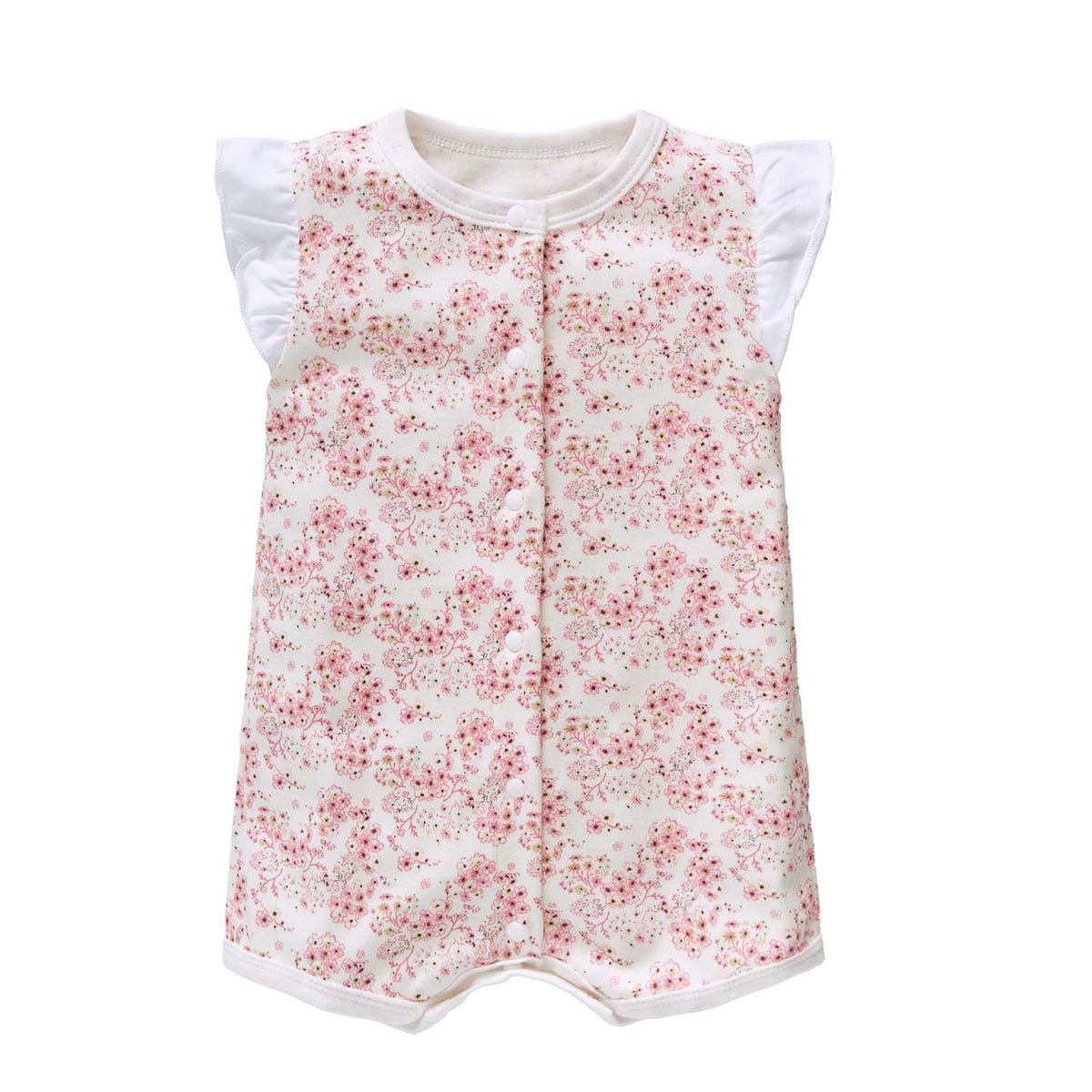 Baby Girl Pink Floral Romper - Little Kooma