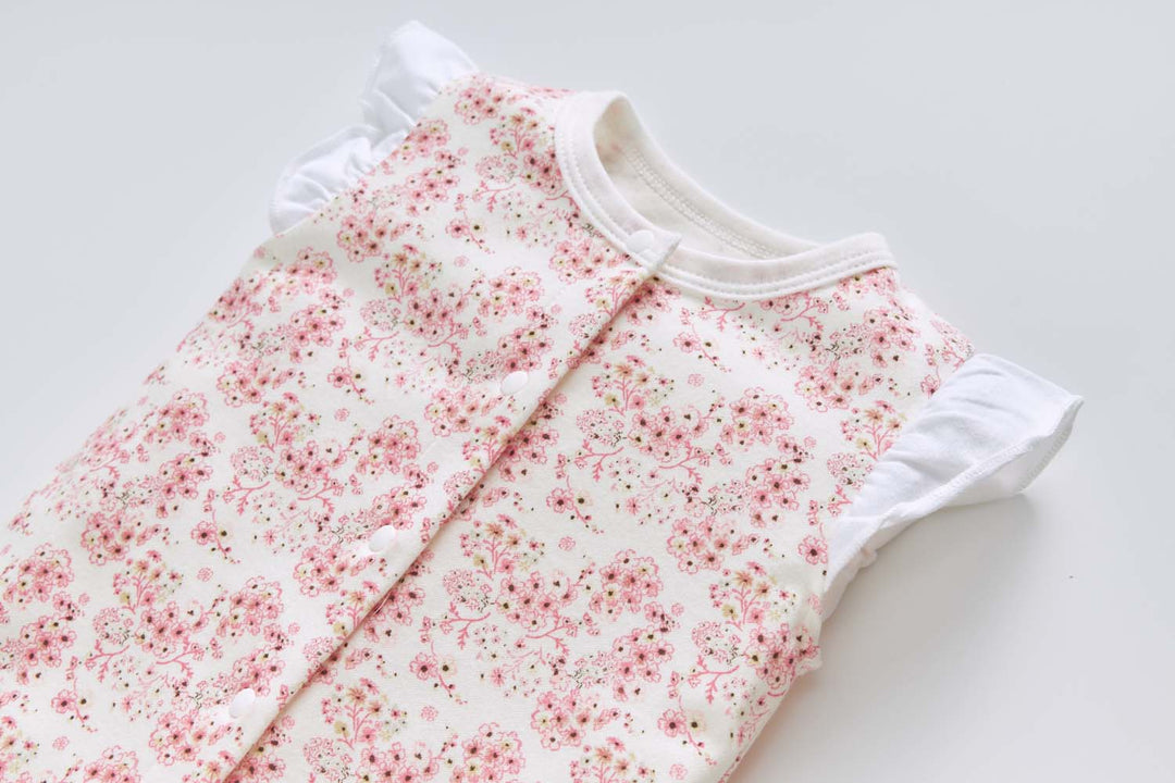 Baby Girl Pink Floral Romper - Little Kooma