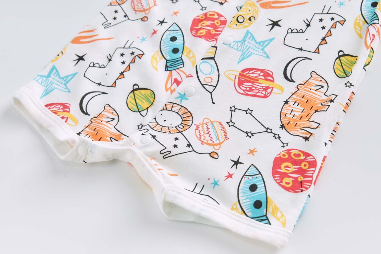 Baby Boy Space Rocket Lion Romper - Little Kooma