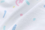 Baby Cotton Sleepsuit Colorful Sprinkles Two Way Zipper All In One Jumpsuit Feet Cover - Little Kooma
