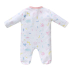 Baby Cotton Sleepsuit Colorful Sprinkles Two Way Zipper All In One Jumpsuit Feet Cover - Little Kooma