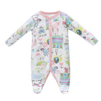 New Born Baby Girl Unicorn LED Light Layette Plush Blanket Romper Sleepsuit Suitcase Mummy Makeup Box Gift Hamper Gift Box Set - Little Kooma